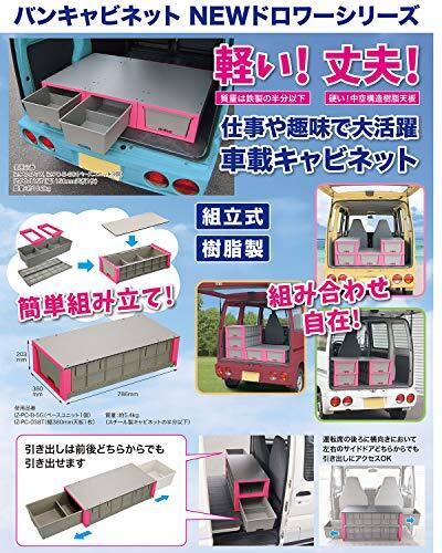 デンサン バンキャビネット NEWドロワーシリーズ ベースユニット(1セット) IZ-PC-B-SG_画像2