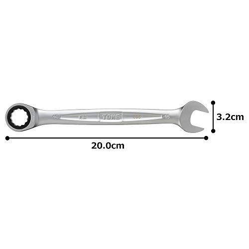 トネ(TONE) ラチェットめがねレンチ RM-15 二面幅15mm_画像5