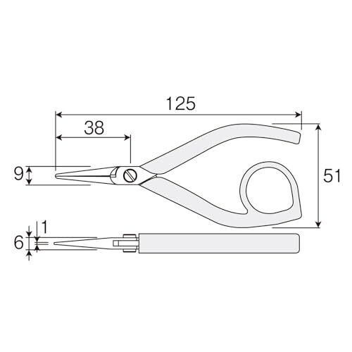 ホーザン(HOZAN) 精密プライヤー 0.08mmφの極細銅線も先端でしっかりキャッチ 静電気対策仕様 P-51_画像5