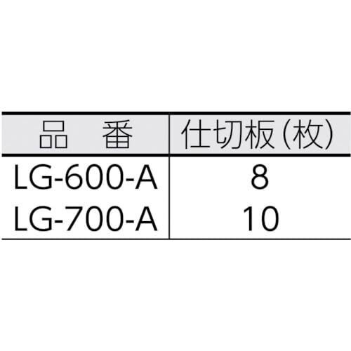 TRUSCO(トラスコ) ジャンボ工具箱 600X280X326 ブルー LG-600-A_画像5