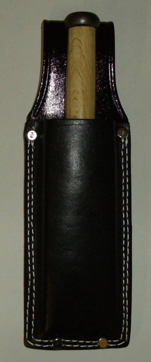 コヅチ(KOZUCHI) 黒表皮ノミケース 1寸6分 マチ付 二重縫い 厚用 SC-12_画像2