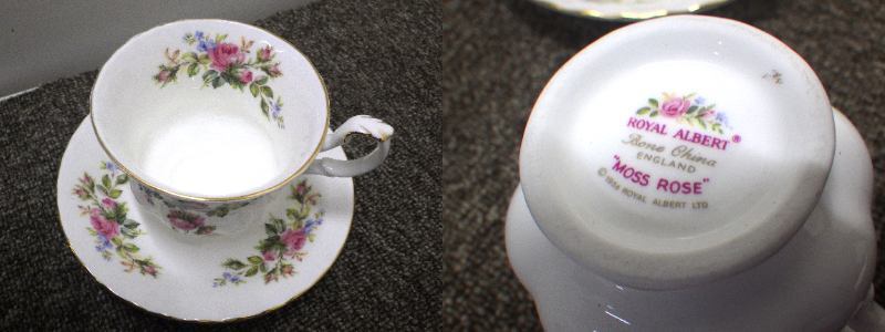 【送料無料】Sh0416-06◯カップ＆ソーサー 5客セット ROYAL ALBERT Lavender Rose MOSS ROSE TRILLIUM val D'or Memory Laneの画像5