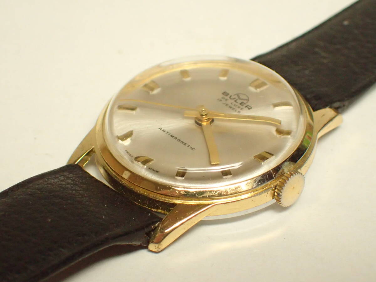 B-666 BULER DE LUXE 17石 アンチマグネチック 腕時計の画像5