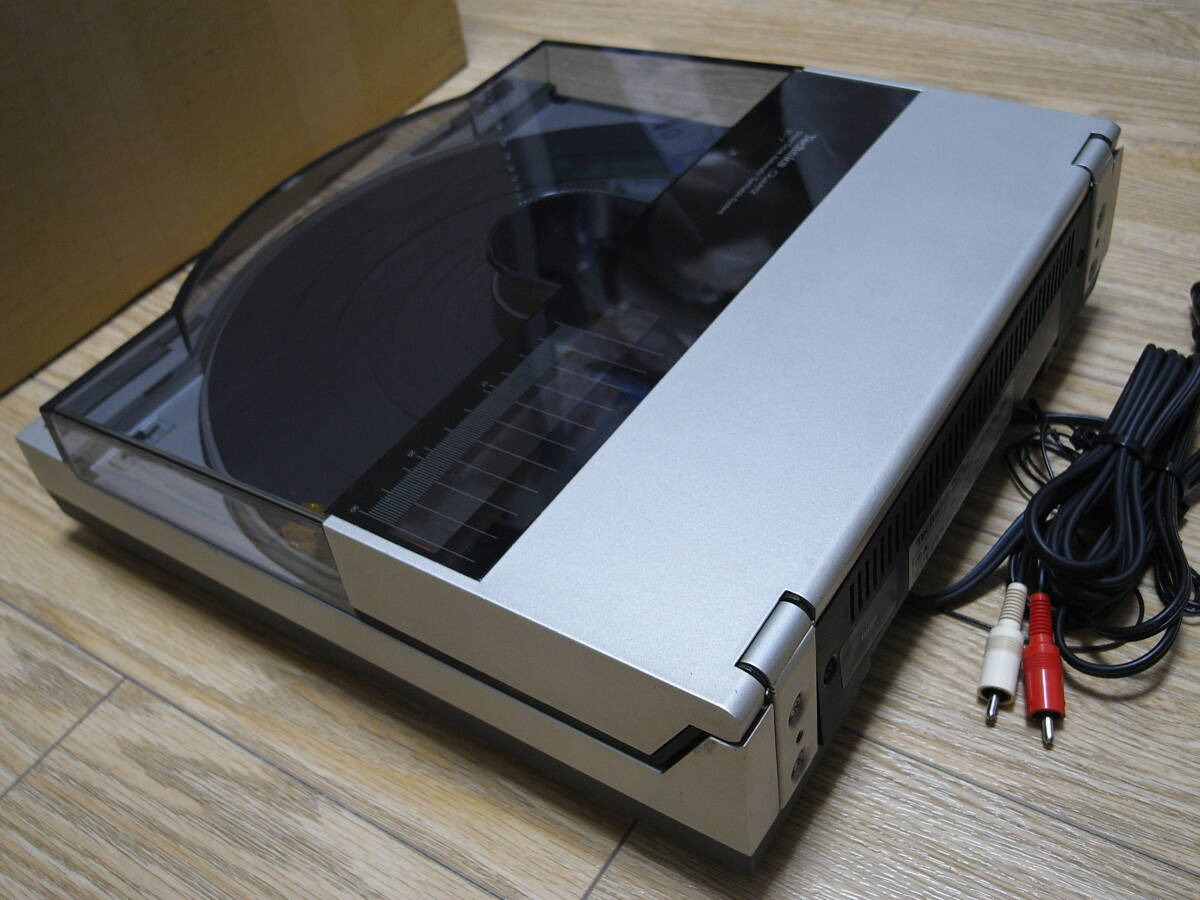 ★中古・稀少★Technics　テクニクス　SL-7★リニアトラッキングアーム採用のレコードジャケットサイズプレーヤー♪_画像9