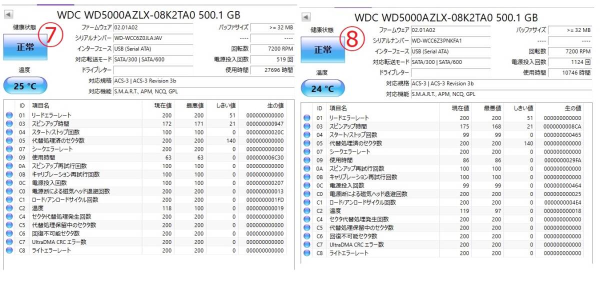 3.5インチ　HDD　500GB　8台セット　　seagate western digital_画像9