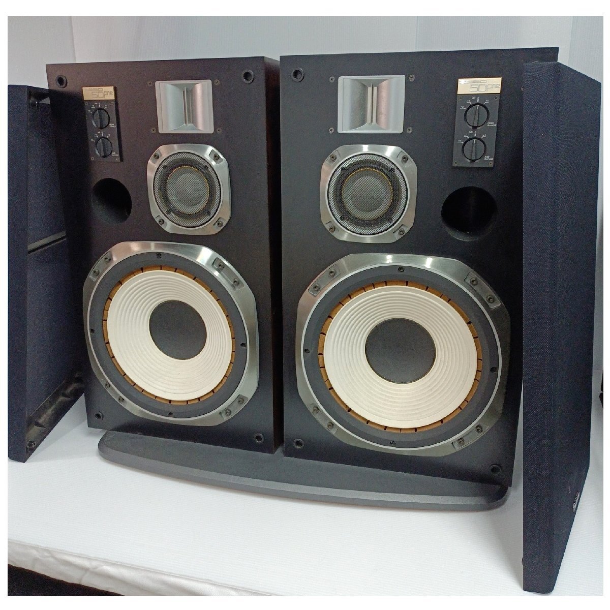 ★店頭引取希望(送料別途/札幌) スピーカー ペア Victor ビクター ZERO50Fine 3WAY SPEAKER 6Ω 150W 日本製 動作確認【道楽札幌】の画像1