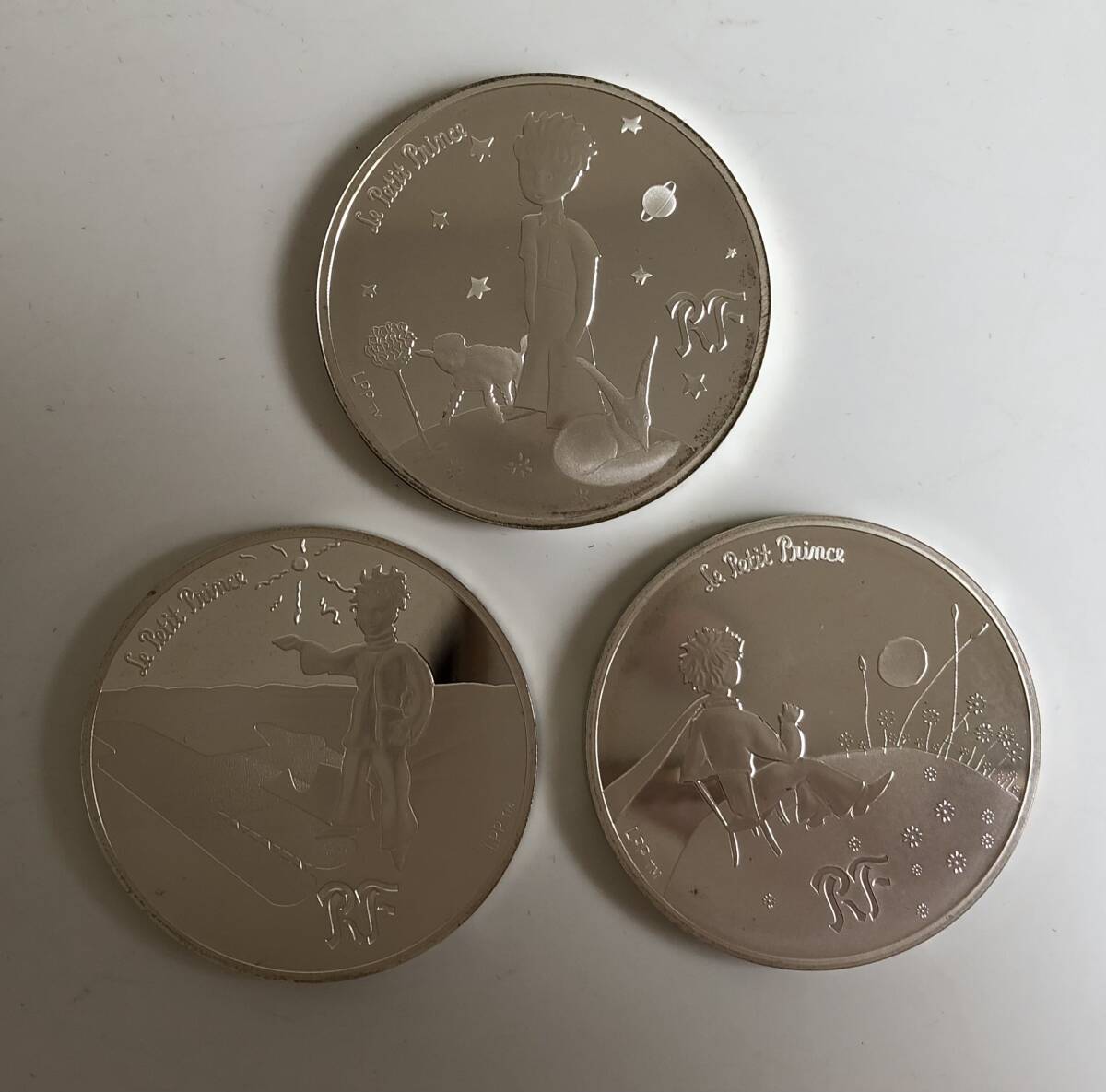 Le Petit Prince 星の王子さま フランス版発刊70周年記念コイン 2015 銀貨3種セット 10ユーロ銀貨 10euroの画像3