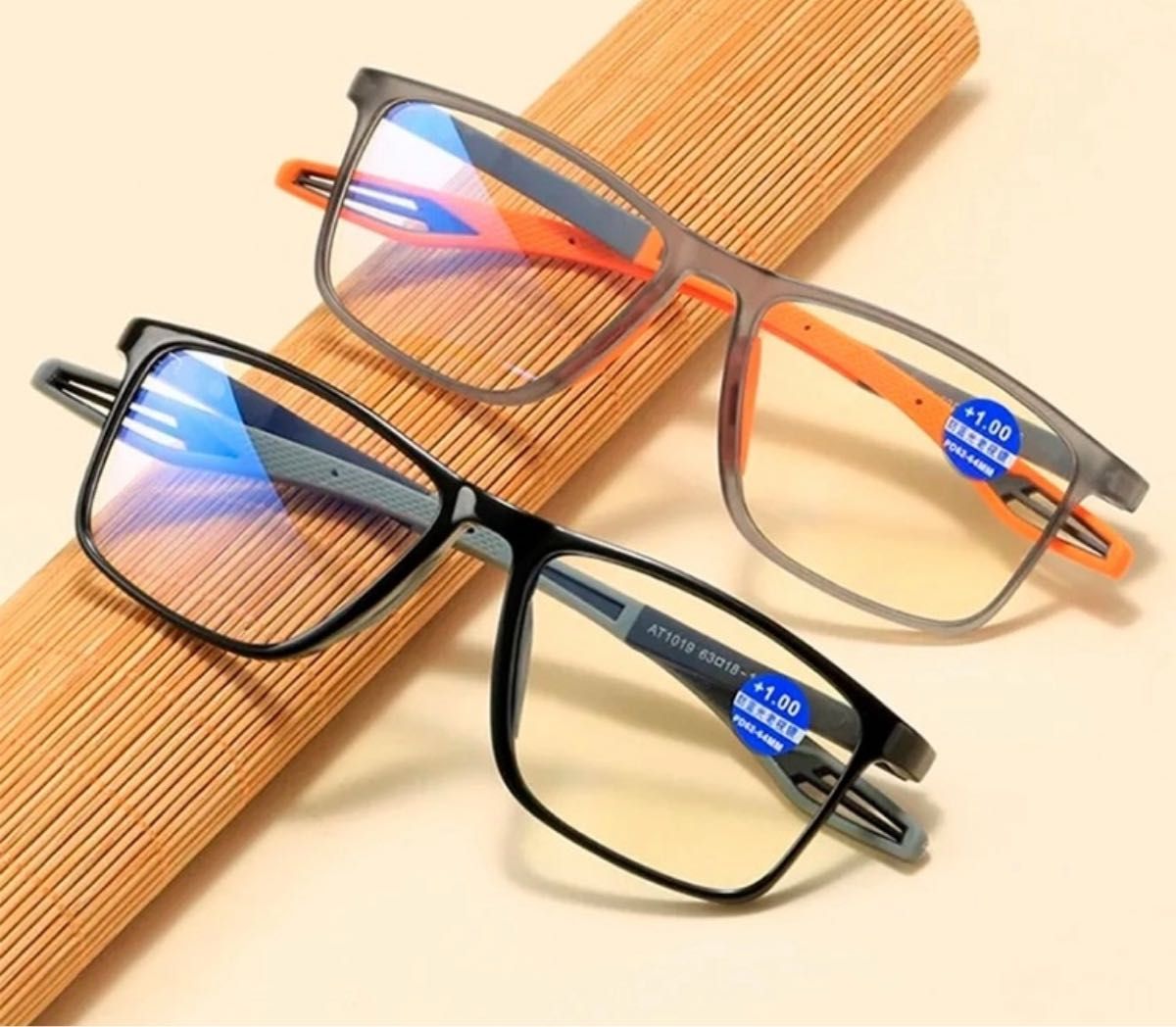 【SALE】シニアグラス 老眼鏡 ブルーライトカット 度あり ブラック ＋2.5
