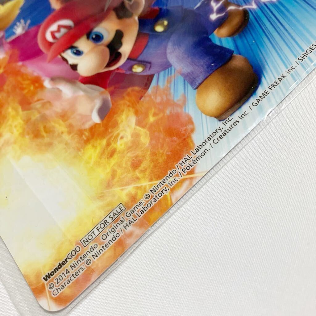 2014 WonderGoo限定 Nintendo 大乱闘スマッシュブラザーズ for Wii U ミニ下敷き 任天堂 ニンテンドー グッズ_画像7