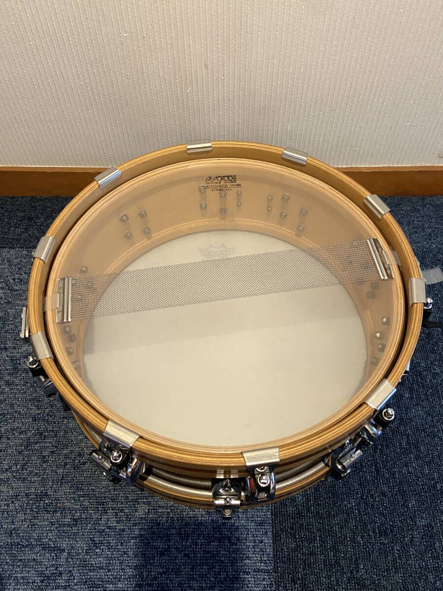 エイヨット14“ウッドフープメイプルスネア！！Ayotte Custom Snareの画像5