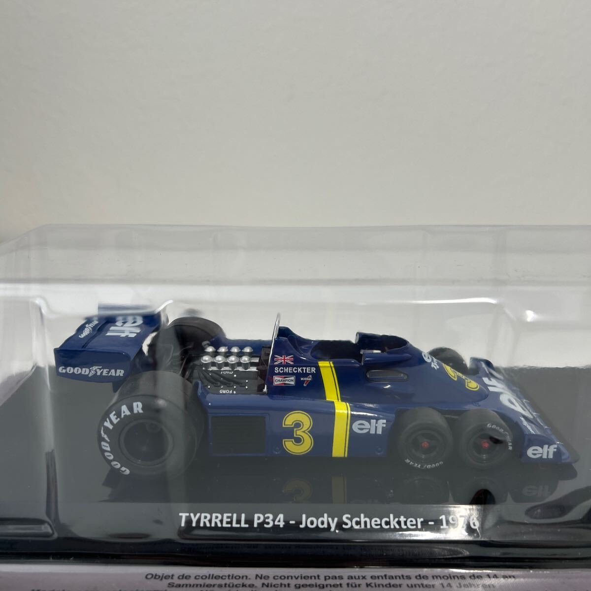 デアゴスティーニ 1/24 TYRRELL P34 Jody Scheckter #3 1976年 F1 GP ビッグスケール コレクション ティレル J.シェクター 完成品 ミニカーの画像3