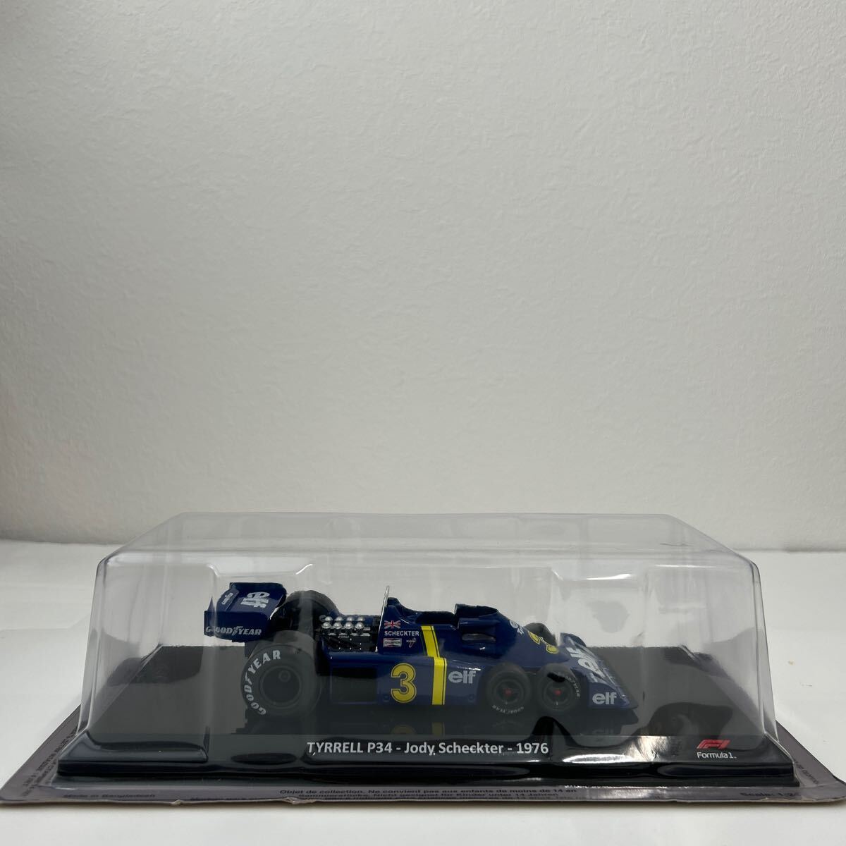 デアゴスティーニ 1/24 TYRRELL P34 Jody Scheckter #3 1976年 F1 GP ビッグスケール コレクション ティレル J.シェクター 完成品 ミニカーの画像2