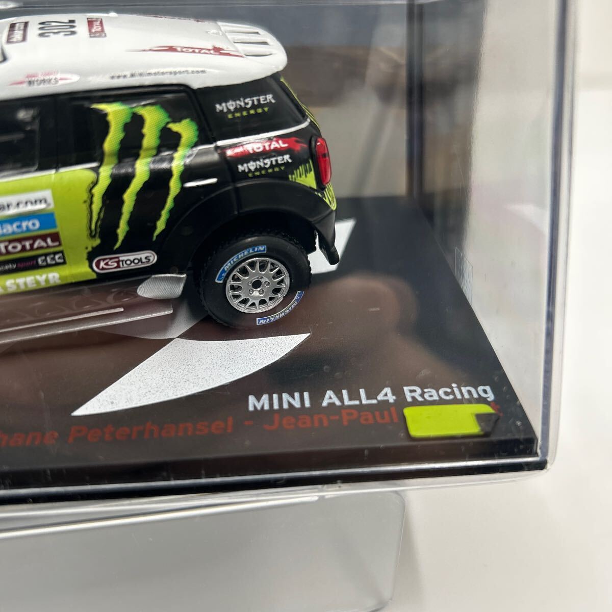 1円〜 デアゴスティーニ ラリーカーコレクション 1/43 MINI ALL4 racing #302 Dakar 2013 Monster ミニ ダカールラリー ミニカーの画像6