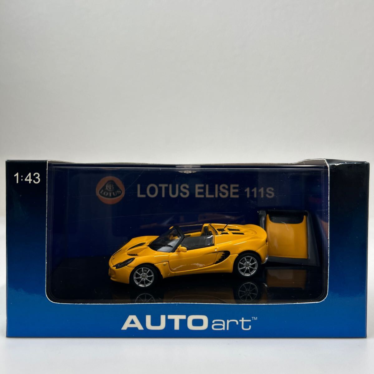 AUTOart 1/43 LOTUS ELISE 111S Saffron Yellow オートアート ロータス エリーゼ イエロー ルーフトップパーツ付き Aa ミニカー モデルカーの画像1