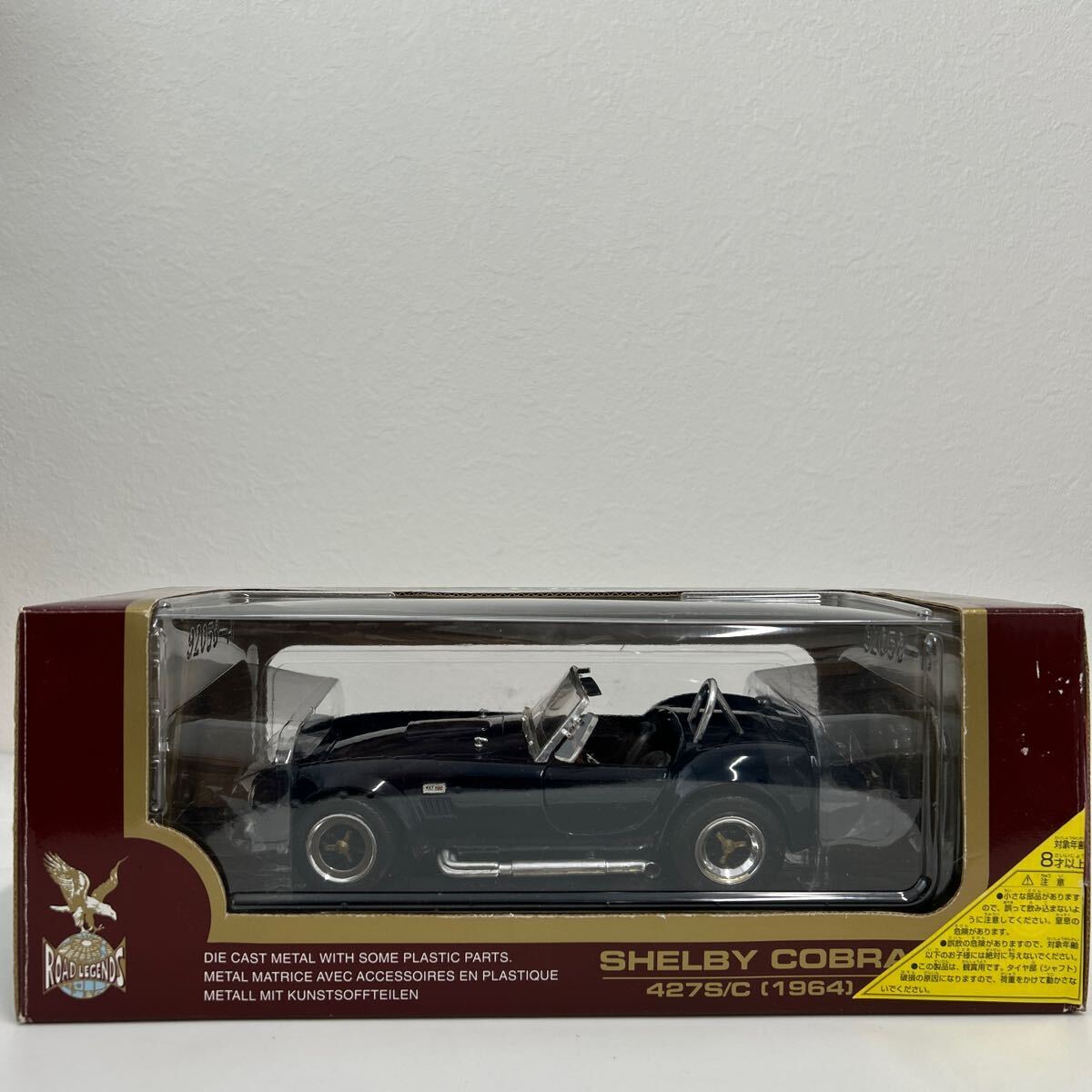 ROAD LEGENDS 1/18 SHELBY COBRA 427S/C 1964 Black ロードレジェンド シェルビー コブラ アメ車 ミニカー モデルカーの画像1