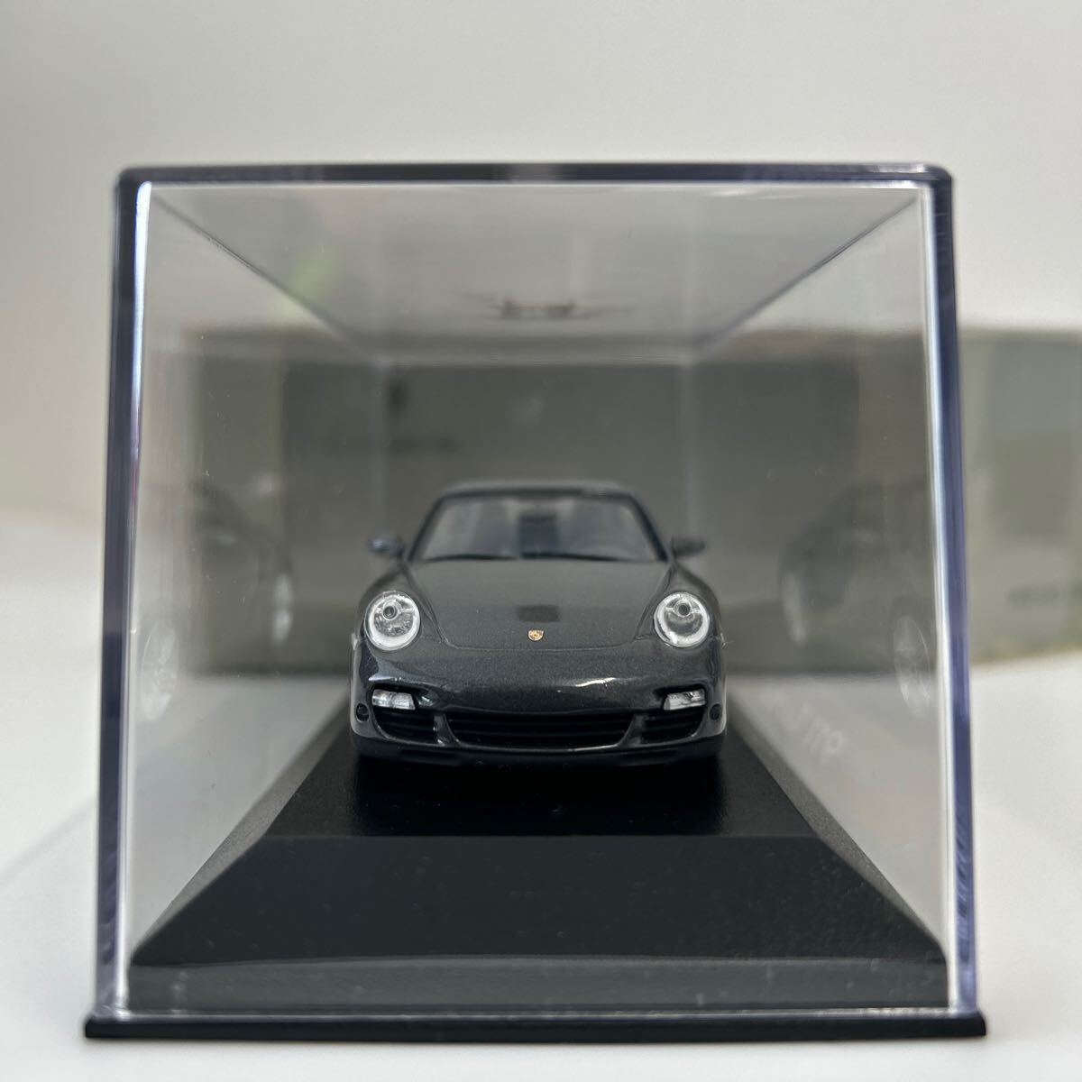 Porsche ディーラー特注 PMA 1/43 911 turbo MINICHAMPS ポルシェ 997 ターボ グレーメタリック ミニチャンプス ミニカー モデルカーの画像5