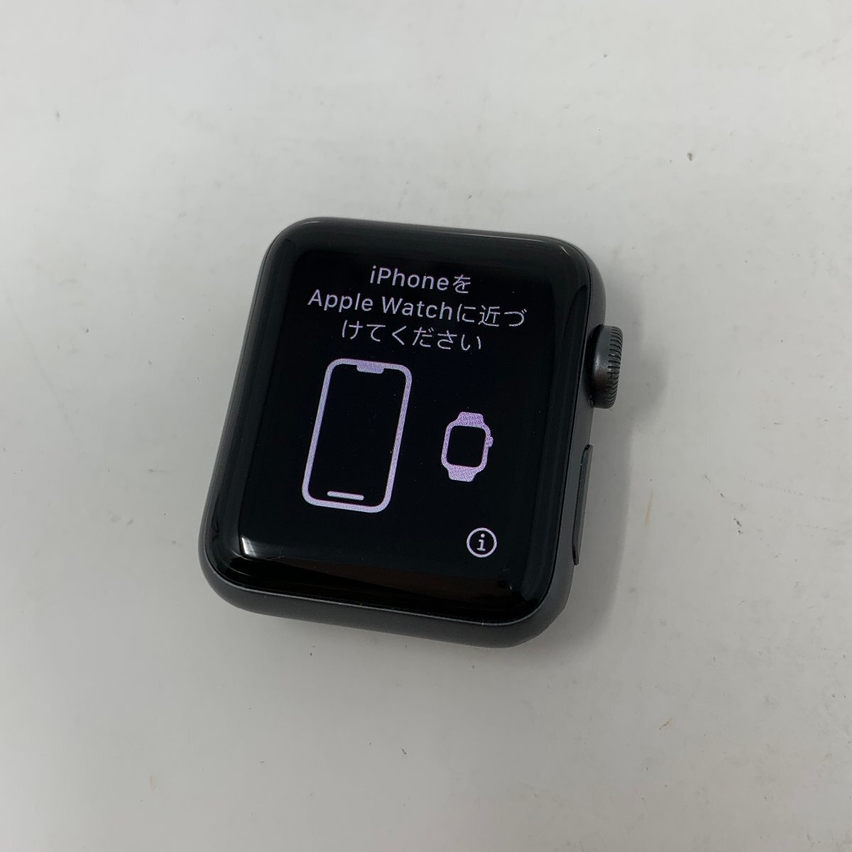 【ジャンク】Apple Watch Series 3 GPS アルミニウム 38mm/8GB/スペースグレー/84％/J5XO_画像1