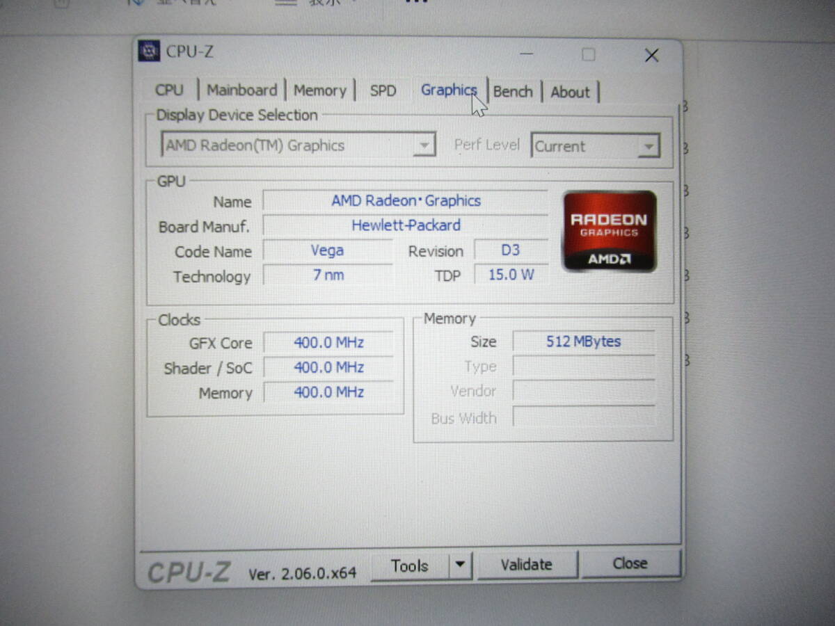 03156 ● HP EliteBook 835 G7 ● AMD Ryzen 5 Pro 4650U 2.1GHz/SSD 512（使用時間26時間）/Windows11 難ありの画像6
