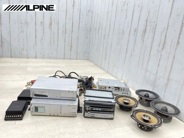 1 jpy ALPINE in-dash AV head light unit IVA-D300J NVA-HD01 CHA-S624 DHA-S680 together no check present condition sale CD/DVD changer 