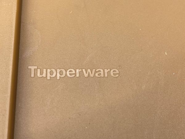 Tupperware マルチオーガナイザー 蓋付 ドア付 3点 まとめて ブラウン キャスター付き タッパーウェア 収納ケース ボックス 即日配送_画像9