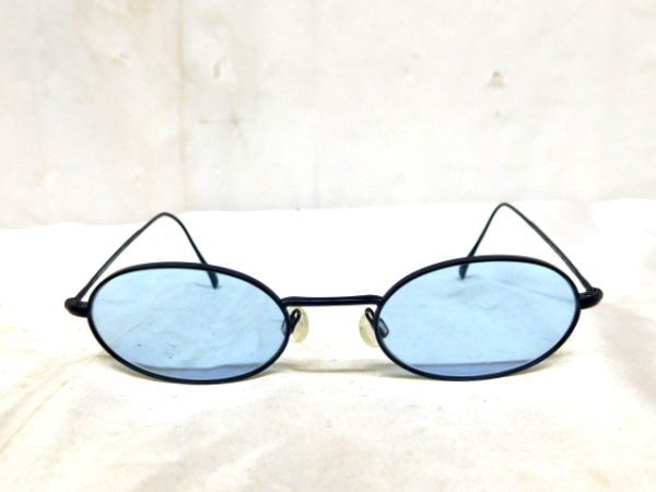 A629*EMPORIO ARMANI/ Emporio Armani солнцезащитные очки MADE IN ITALY оттенок голубого синий серия прекрасный товар * стоимость доставки 590 иен ~