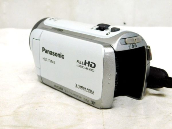 A632★Panasonic HDC-TM45 FULL HD パナソニック デジタルビデオカメラ 32G 3.0MEGA PIXELS 1920×1080 通電確認済 2011年製★送料590円〜の画像5