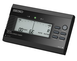 SEIKO Seiko высокая точность гитара & основа тюнер SAT10B черный Flat тюнинг функция ввод & выходной разъем имеется 