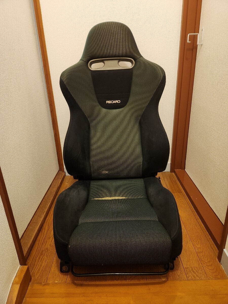 HONDA ホンダ 純正 RECARO レカロ CL1 アコード ユーロR フロント シート 右 右側 運転席側 セミバケ 純正シートレール付きの画像1