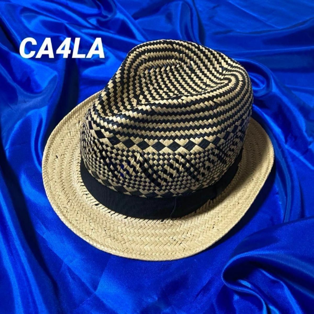 【美品】CA4LA/カシラ★中折れハット　ペーパーハット　パナマ帽　パナマハット　ストローハット　麦わら帽子_画像1