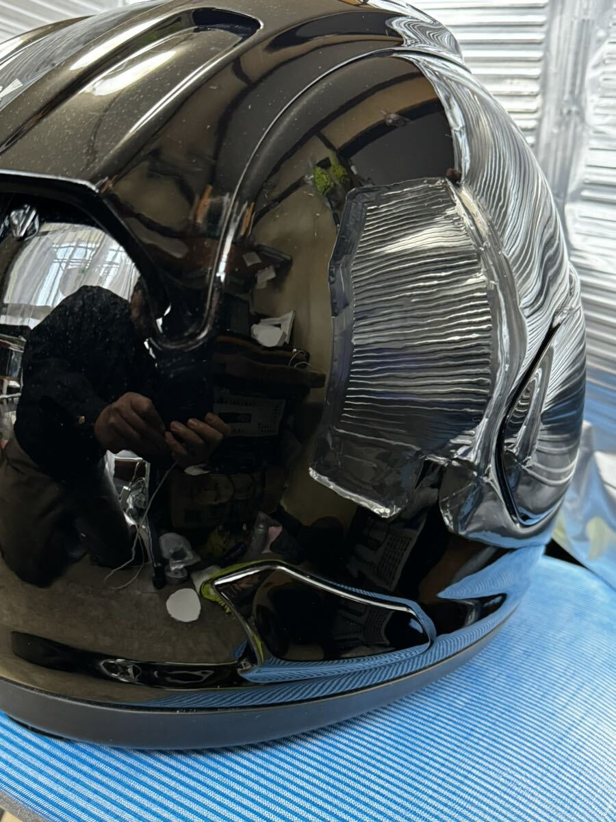 Araiフルフェイス ヘルメット RX-7X X0 カラーグラス黒サイズ XXXL(65)美品。_画像5