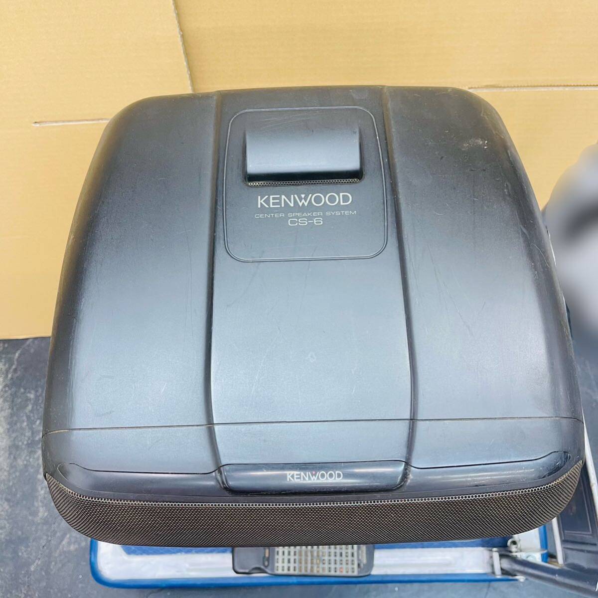 4SC026 KENWOOD ケンウッド システムコンポ スピーカーセット CS-6 オーディオ機器 通電OK 中古 現状品 ※電源入らないの有りの画像4