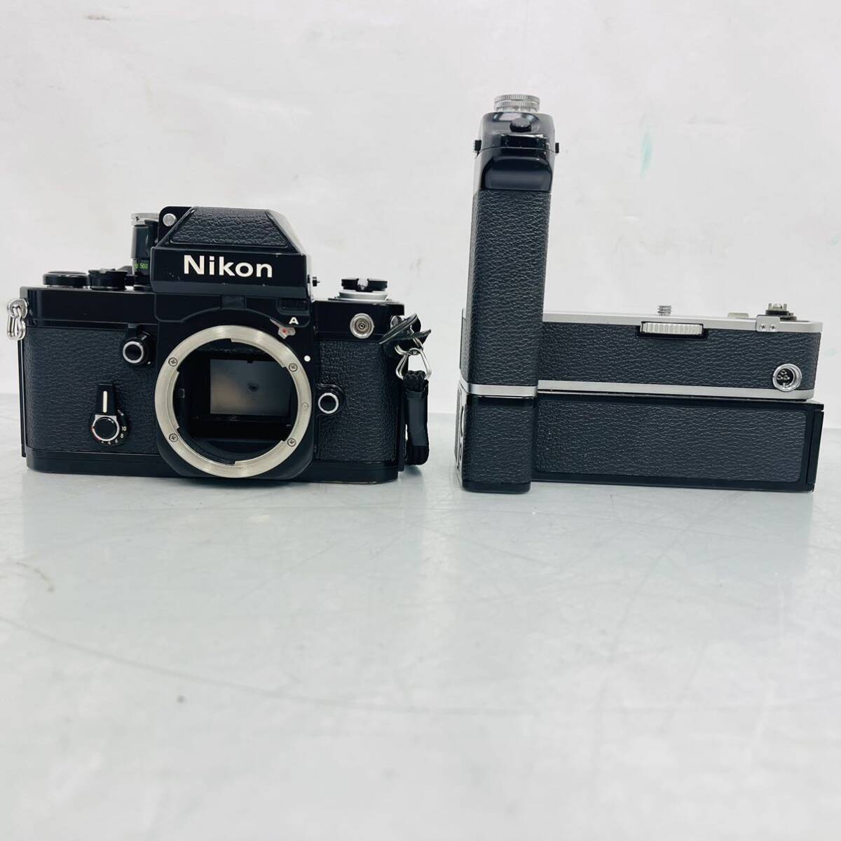 4SC015 Nikon ニコン コンパクトフィルムカメラ F2/MD-2/MB-1 MD レンズ 3点 他 付き フィルムカメラ 一眼レフ カメラ 中古 現状品 の画像4