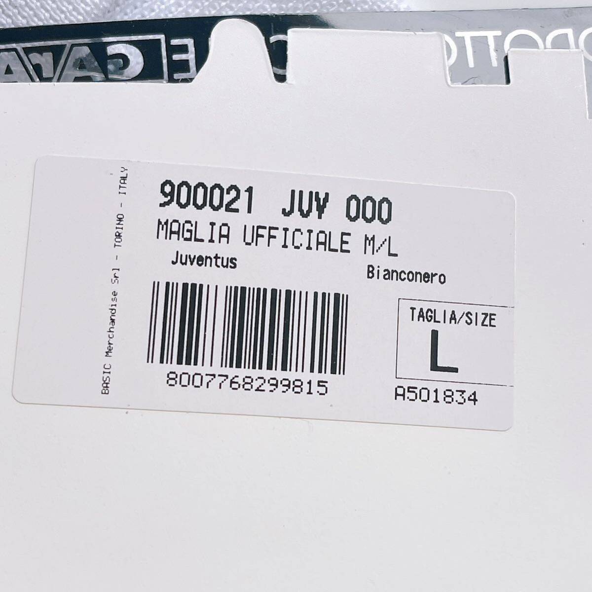 4SB016【未使用】 ユベントス サッカーユニフォーム Kappa JUVENTUS SONY タグ付き Lサイズ 現状品の画像9