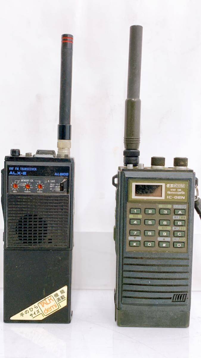 4SB166 トランシーバーまとめ ICOM IC-02N ALINCO ALX-2 トランシーバー 無線機 中古 現状品 動作未確認の画像6