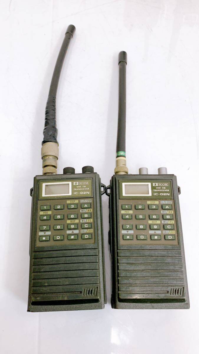 4SB166 トランシーバーまとめ ICOM IC-02N ALINCO ALX-2 トランシーバー 無線機 中古 現状品 動作未確認の画像3