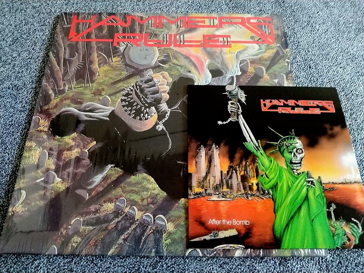 【US Power Metal】HAMMERS RULE - Show No Mercy LP + After The Bomb 7'（'84+'85）正統派 Heavy Metal 裏名盤 Iron Maiden 進化系の画像1
