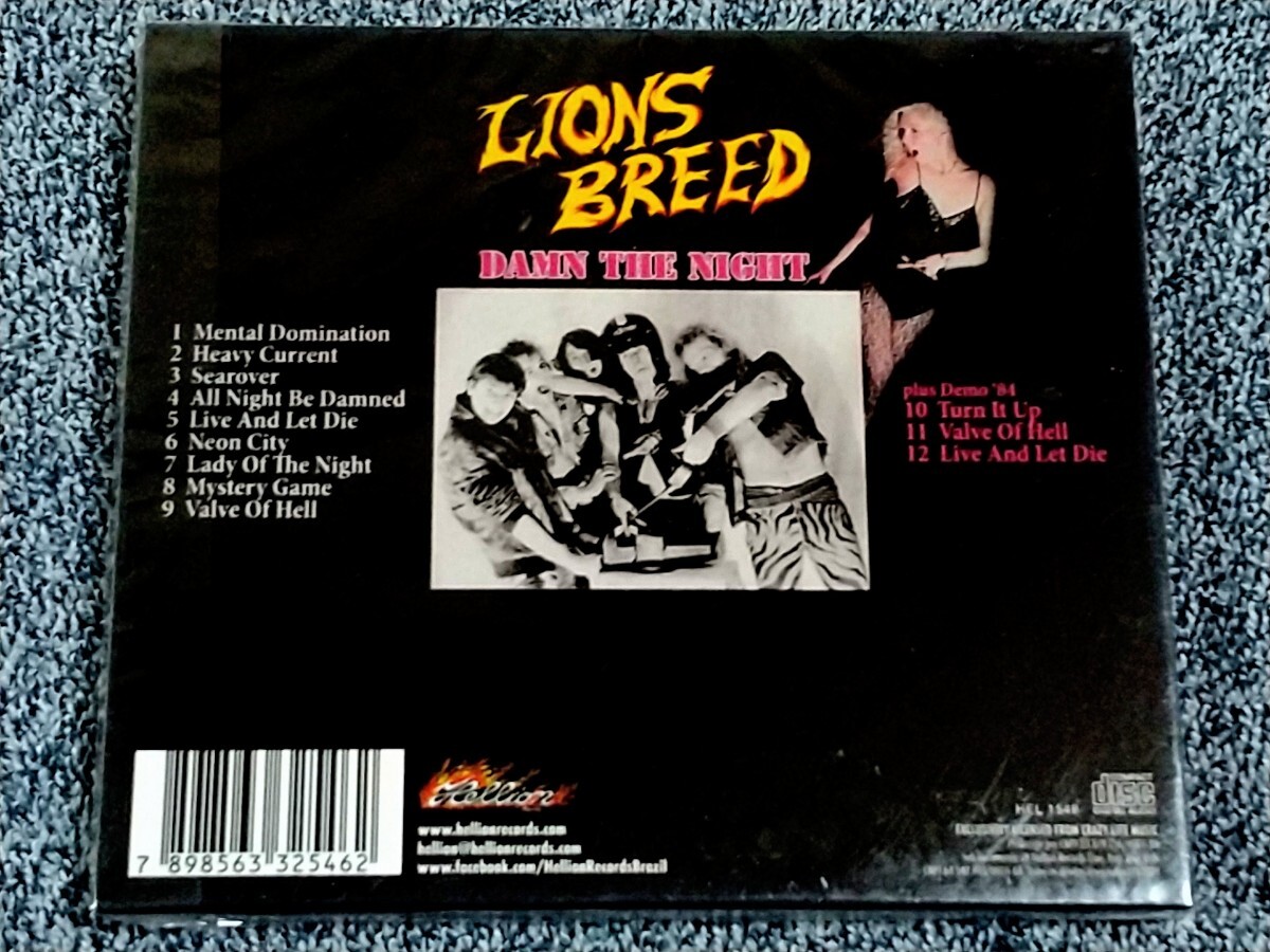 【German Metal】LIONS BREED - Damn The Night（'85）スリップケース ※後のScannerです。ジャーマン・メタルファン必聴！_画像2