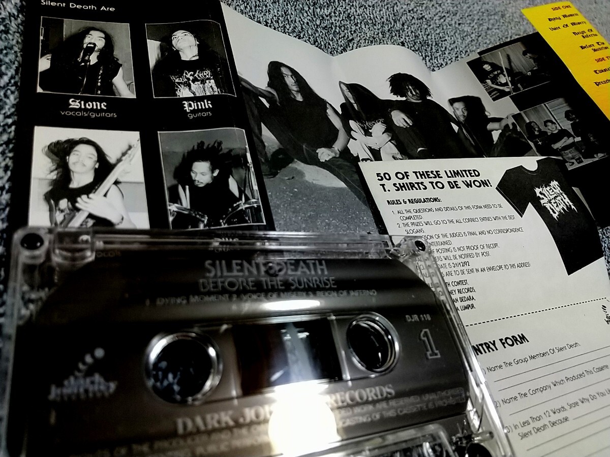 【Death Metal】SILENT DEATH - Before The Sunrise（'93）マレーシアの極悪デスメタル オリジナル・カセット 激レア！の画像3