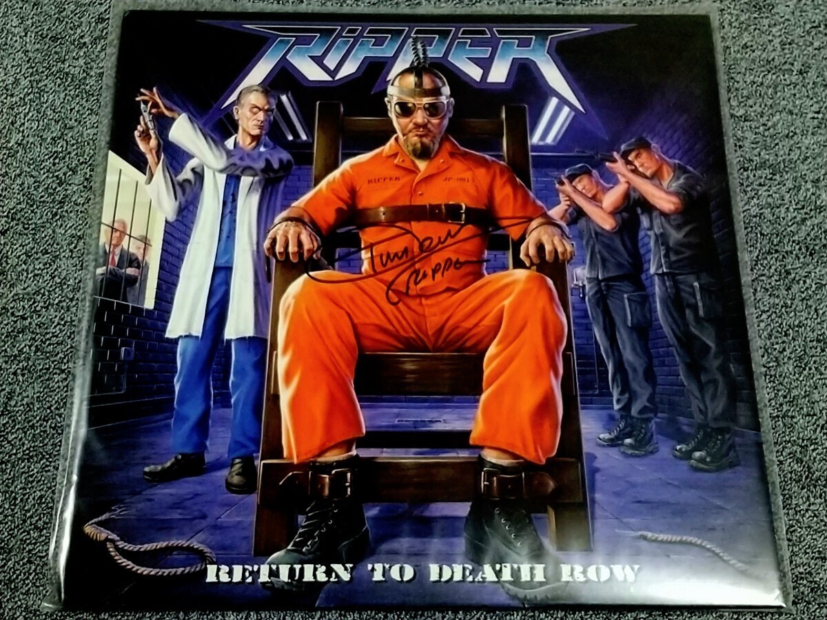 【元Judas Priest】RIPPER - Return To Death Row（'22）直筆サイン入り！HATEBREEDのジェイミー・ジャスタがプロデュース 激レア_画像1