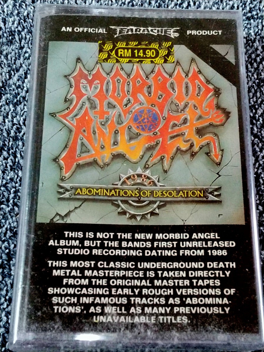 【初期デスメタル】MORBID ANGEL カセットテープ Abomination Of Desolation（'87）Brutal Death Metal Vader の画像1