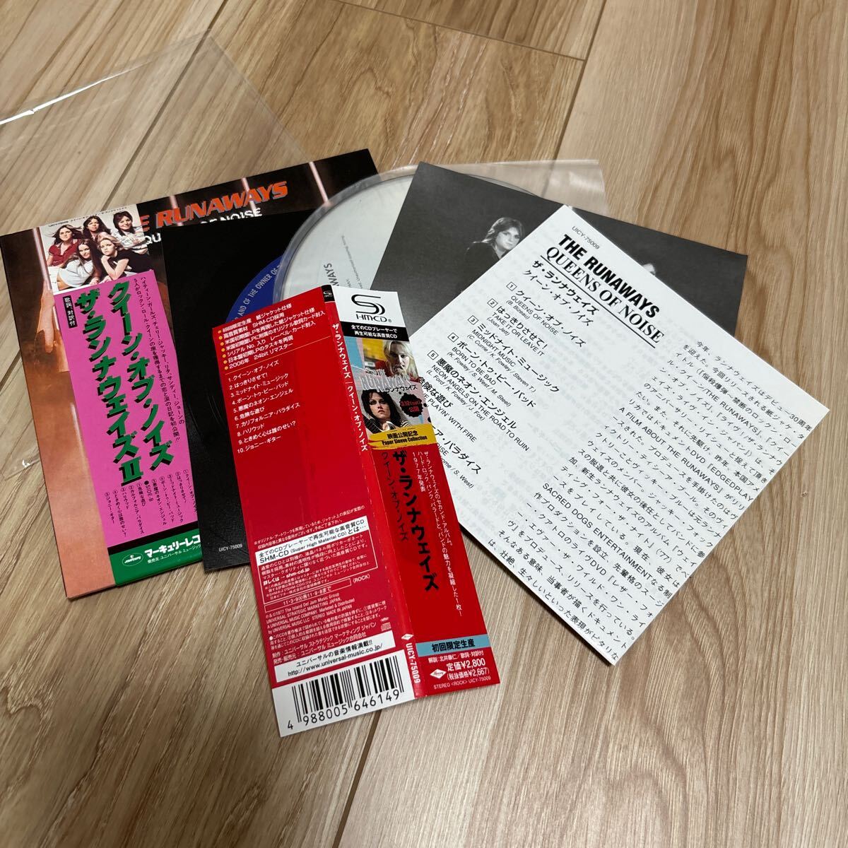 ザ ランナウェイズ/クイーン オブ ノイズ 紙ジャケ SHM-CD 初回限定盤 帯2種 UICY-75009 廃盤の画像3