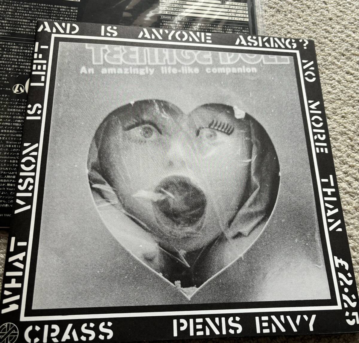 LPレコード　CRASS PENIS ENVY サンプル盤　クラス　ペニゼンビー　PUNK HARDCORE アナログ　SAMPLE 