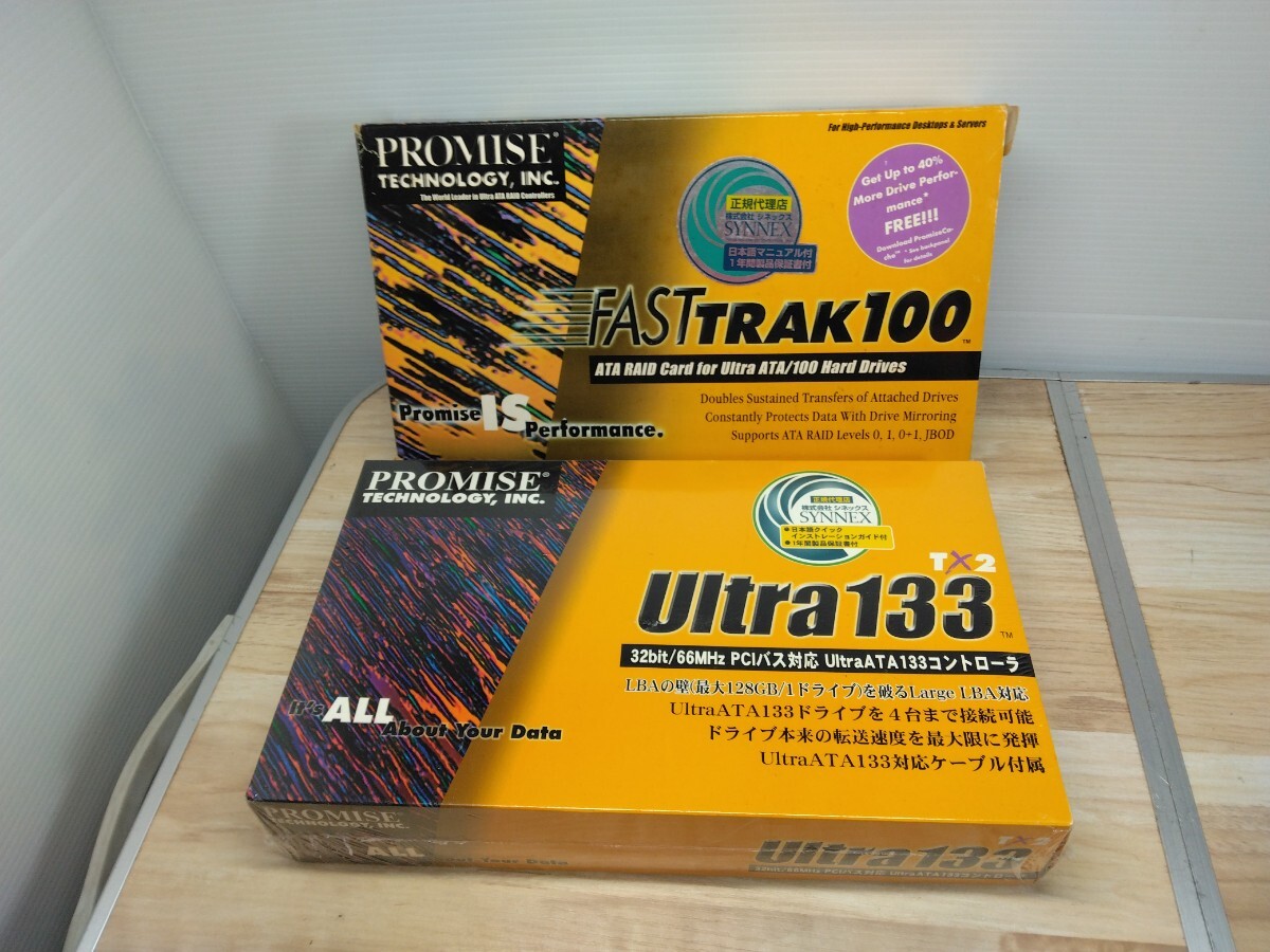 PROMISE TECNOLOGY Ultra133 TX2 PCIバス Ultra-ATA133カード FAST TRAK 100 ATA RAID CARD コンピューター　パーツ　カード　アクセサリー_画像1