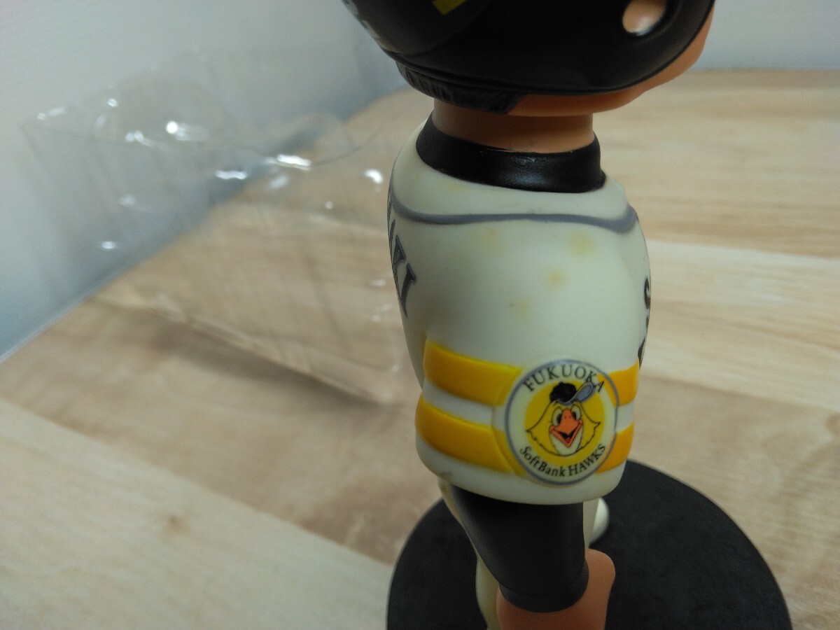 当時物 福岡ソフトバンクホークス 川崎宗則 ボブルヘッド人形 フィギュア SoftBank Hawks Real Bobble Head Doll おもちゃ 飾り物 野球の画像8