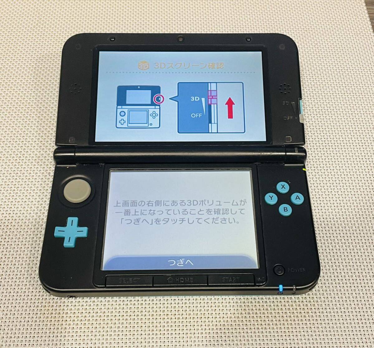 ニンテンドー3DSLL 限定版リミテッドパックターコイズブラック　本体動作品　送料無料　付属品付き　Nintendo 任天堂 