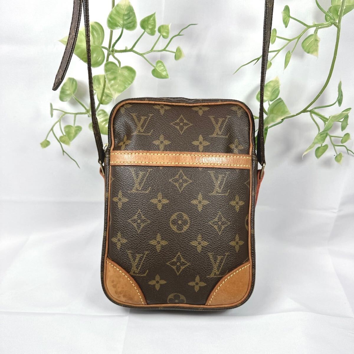 1円 LOUIS VUITTON ルイヴィトンモノグラム ダヌーブ ショルダーバッグ M45266 シリアルSL1000_画像3