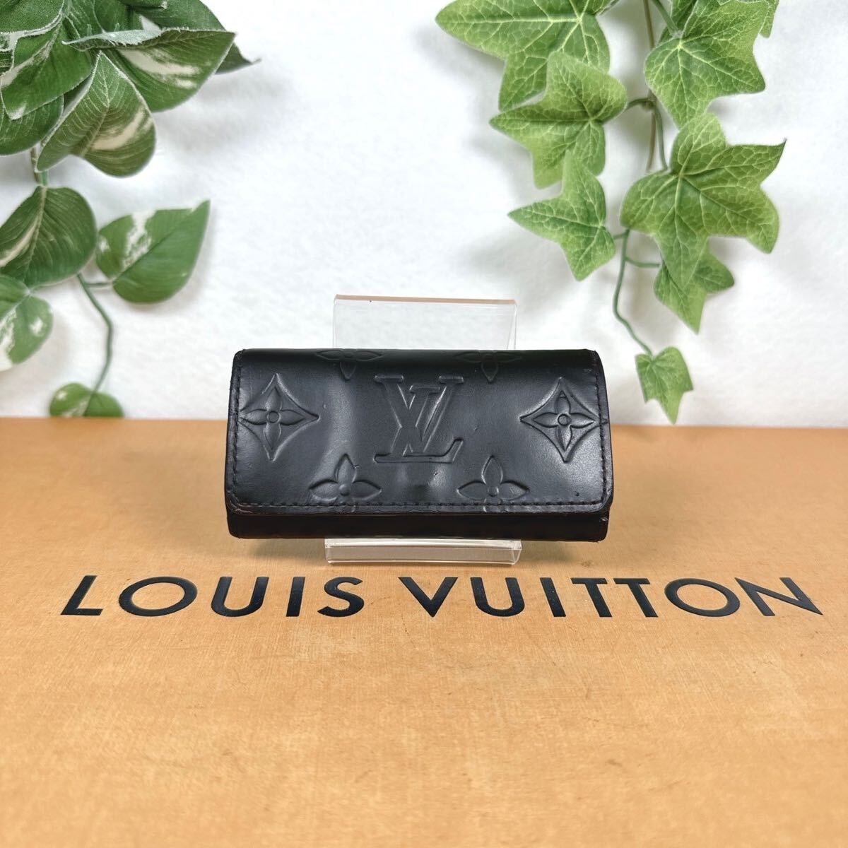 1円 LOUIS VUITTON ルイヴィトン ヴェルニ キーケース ミュルティクレ4 シリアルナンバー CA0064男女兼用の画像1