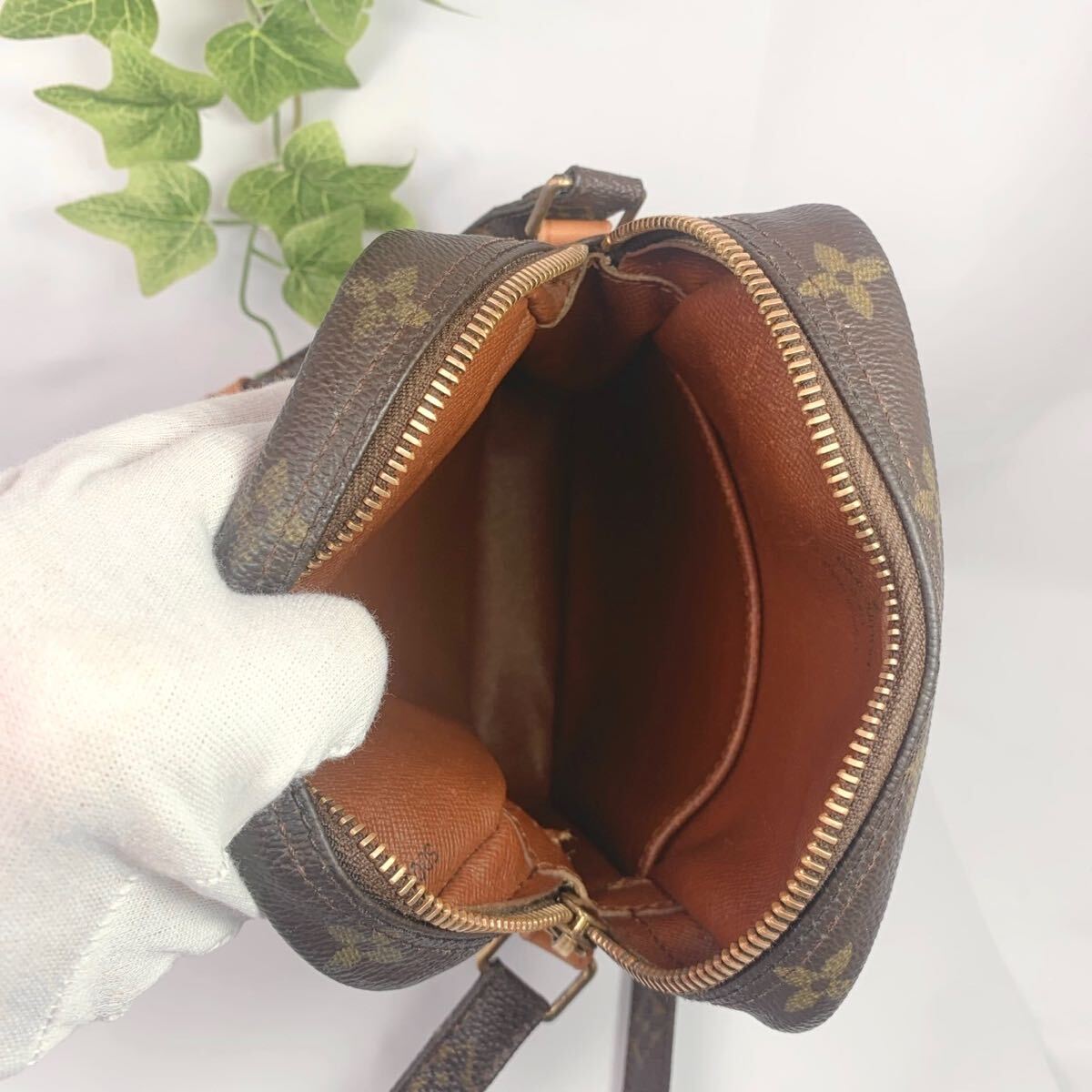 1円 LOUIS VUITTON ルイヴィトンモノグラム ダヌーブ ショルダーバッグ M45266 シリアルSD0051_画像8