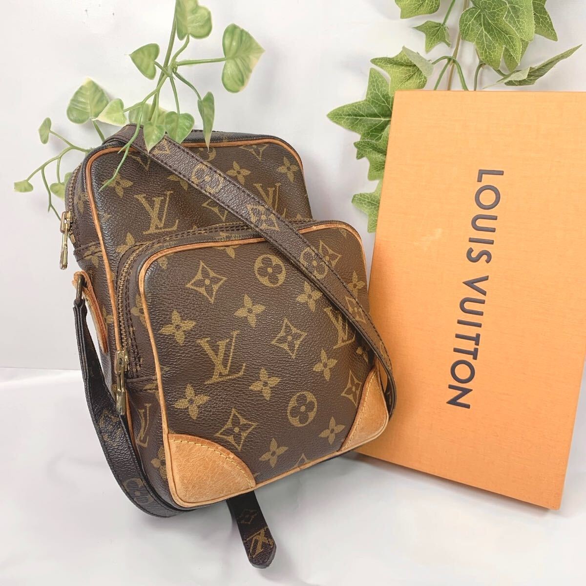 1円 LOUIS VUITTON ルイヴィトン ショルダー 斜めがけバッグ モノグラム アマゾン M45236 シリアル TH8910 _画像1