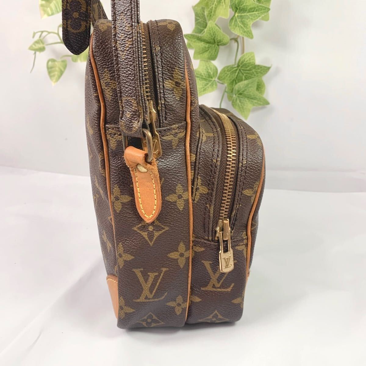 1円 LOUIS VUITTON ルイヴィトン ショルダー 斜めがけバッグ モノグラム アマゾン M45236 シリアル 884TH_画像3